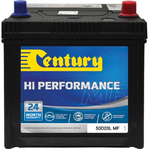 50D20L MF Century Hi Performance Battery 