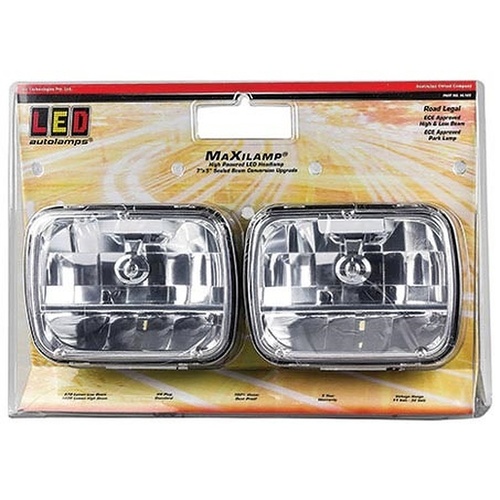 LED Autolamps 200X142 mm  Headlamp with Park Light 11-32V (Twin Pack)
