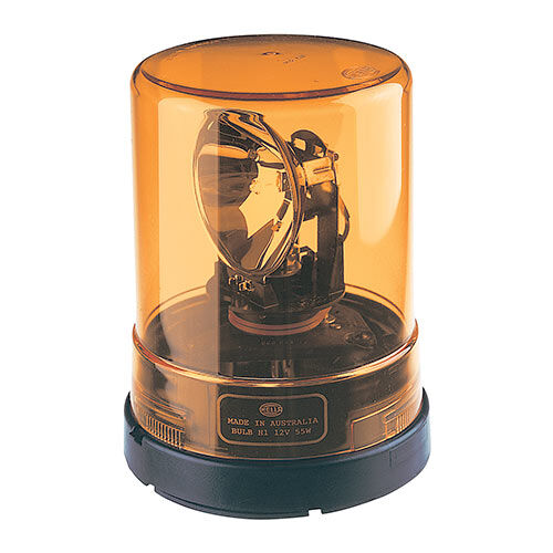 Halogen Beacon Amber 24V Permanent Mount