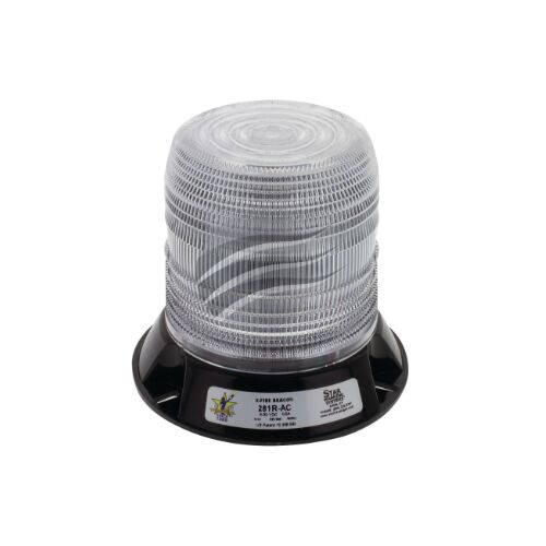 Star LED Amber Beacon 9-32v Bolt Polyc mount 12 strobe 2 rotate