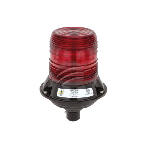 Star LED Red Beacon 9-32  flexi mount 12 strobe 1 rotate