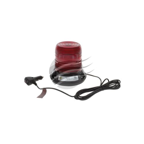 Star LED Red Beacon 9-32v magnet  mount with cig plug 12 strobe 2 rotate