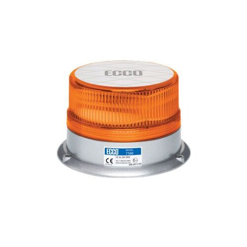 LED Strobe Amber 12 or 24V Permanent Mount