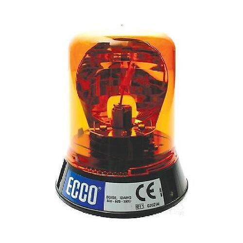 Halogen Beacon Amber 12 or 24V Permanent Mount