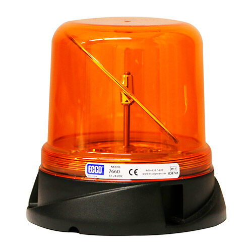 LED Beacon Amber 12 or 24V Permanent Mount