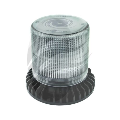 Britax LED Amber Beacon 10-30v 30watt clr lens 3 bolt mnt 3 strobe 1