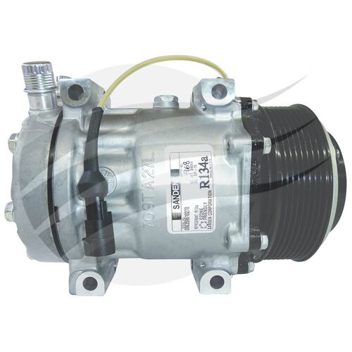 Sanden Compressor Iveco Powerstar SD7H15 24V 8PV 126MM VOR DIRECT MOUNT