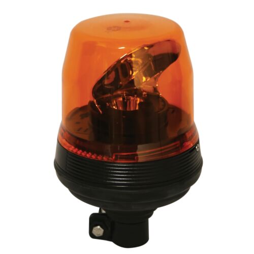 Ecco LED Beacon, Rotator, 12-24V, Amber, 3 Bolt