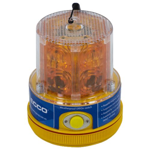 Ecco LED Beacon Amber Battery Operated Magnetic Mount