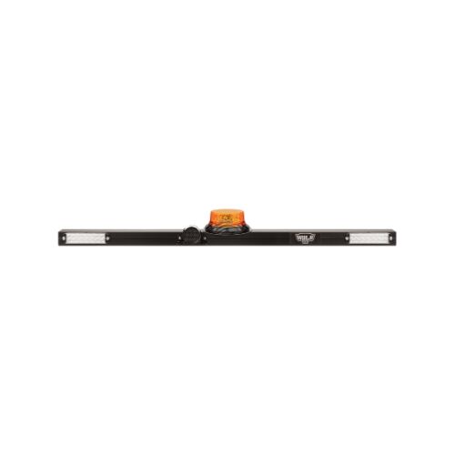 Minebar 1275mm 12/24v w/amber LED beacon , 97db alarm & 2xLED